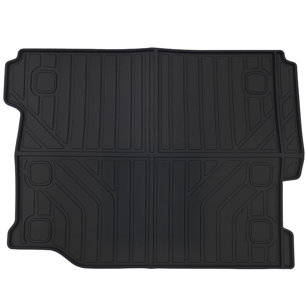 All Weather Cargo Cover compatible for Jeep Wrangler JL 4-Door 2018-2023 TPE Black Non-Slip