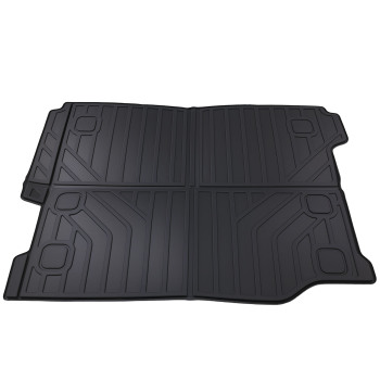 All Weather Cargo Cover compatible for Jeep Wrangler JL 4-Door 2018-2023 TPE Black Non-Slip