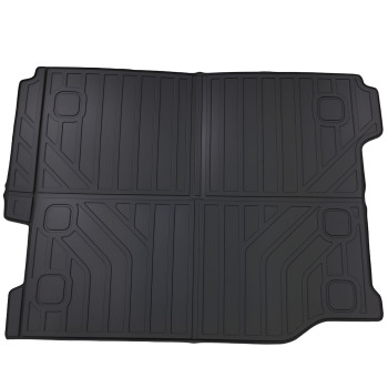 All Weather Cargo Cover compatible for Jeep Wrangler JL 4-Door 2018-2023 TPE Black Non-Slip
