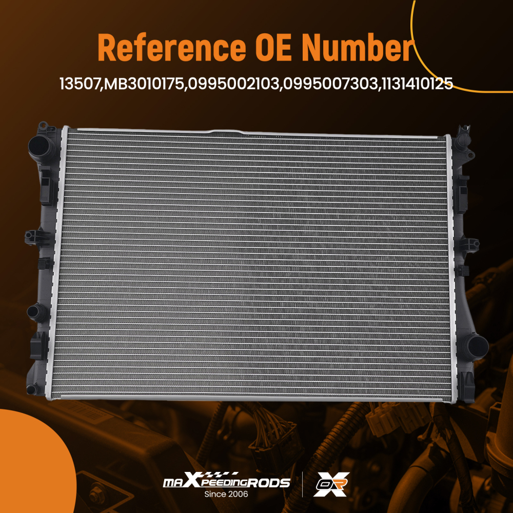 Aluminum Cooling Radiator compatible for Mercedes-Benz C300 2.0L 3.0L 2015-2020 MB3010175