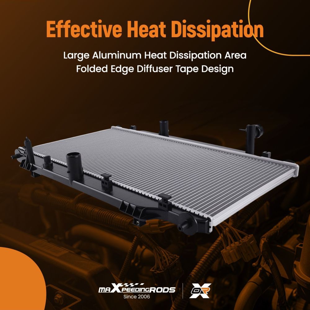 Aluminum Build Radiator compatible for Mazda 3 2.0L 2.5L 14-18 13404 Downflow Type