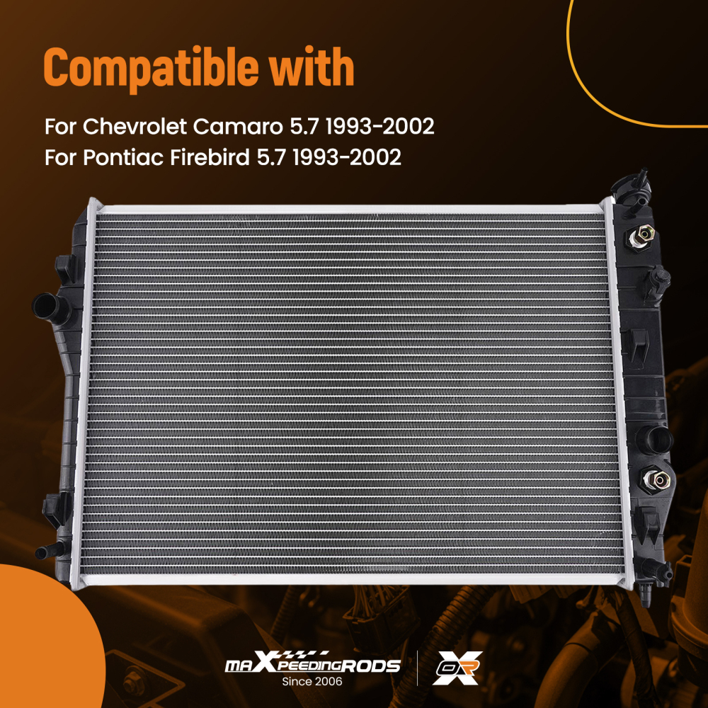 Aluminum Radiator compatible for Chevrolet Camaro Pontiac Firebird 5.7L 1993-2002 52458219