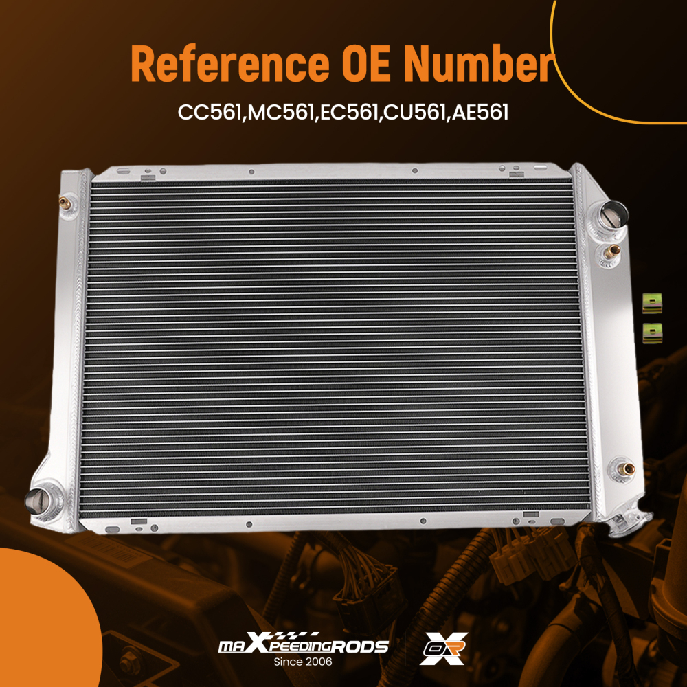 Advanced Design Radiator compatible for Ford F150/F250/F350 1980-1984 CC561 AT Crossflow
