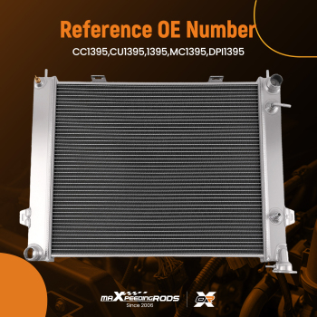 2 Row Radiator compatible for Jeep Grand Cherokee 4.0L L6 1993-1998 CC1395 DPI1395 AT Trans