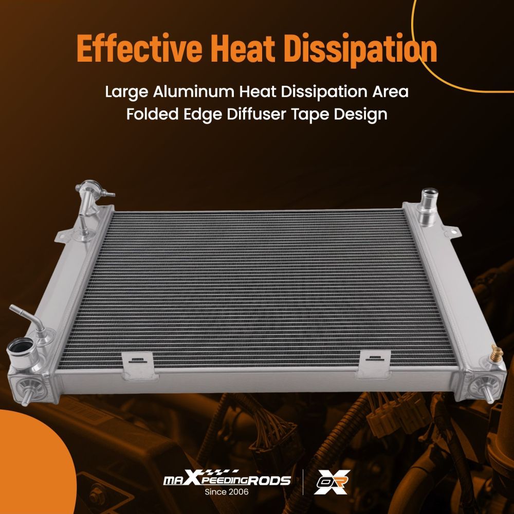 2 Row Radiator compatible for Jeep Grand Cherokee 4.0L L6 1993-1998 CC1395 DPI1395 AT Trans