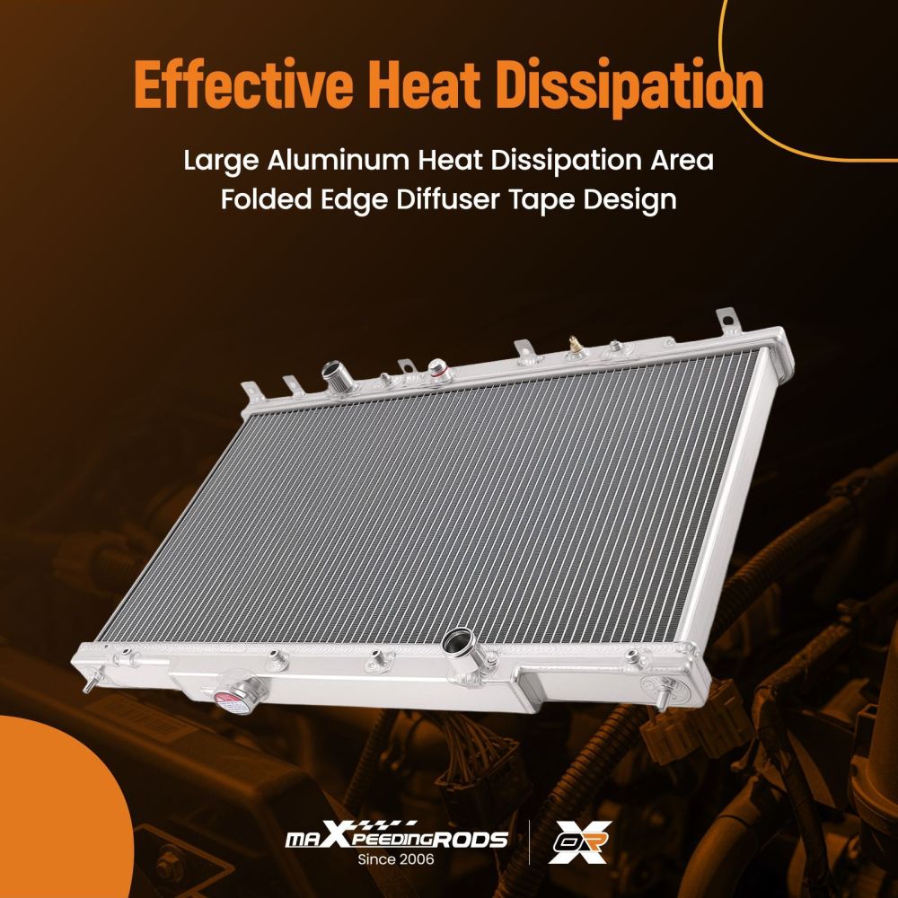 2 Row Aluminum Radiator compatible for Honda CR-V Element 2.4L 02-11 CU2443 AT Type