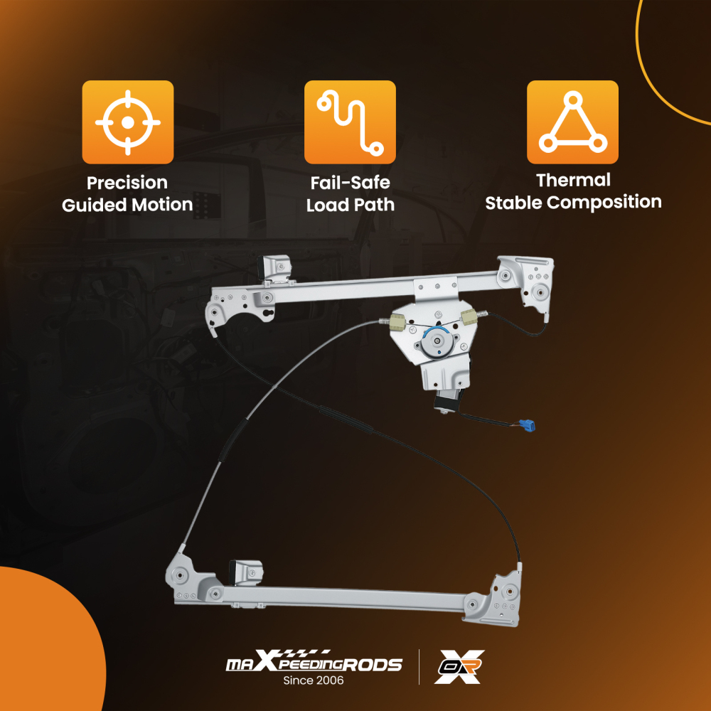 Front Left Electric Window RegulatorMotor Assembly compatible for Land Rover Freelander