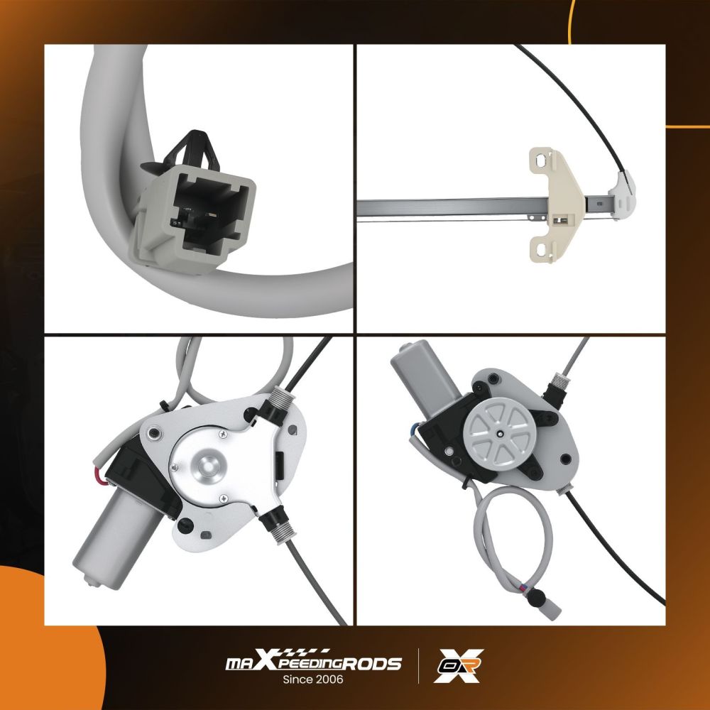 Rear Passenger Side Window Regulator w/ Motor compatible for Honda Civic 01-05 741-745