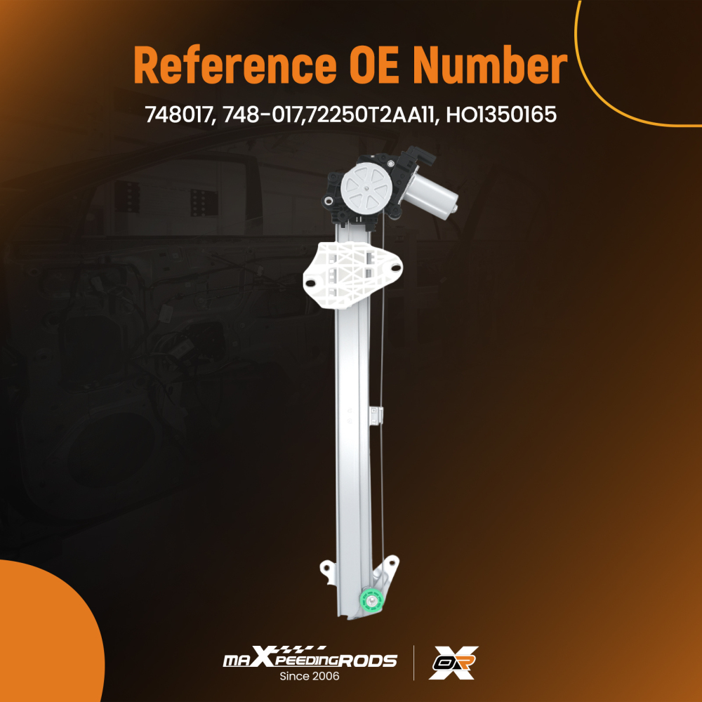 Front Left Window Regulator compatible for Honda Accord LX-S 2013-2017 HO1350165