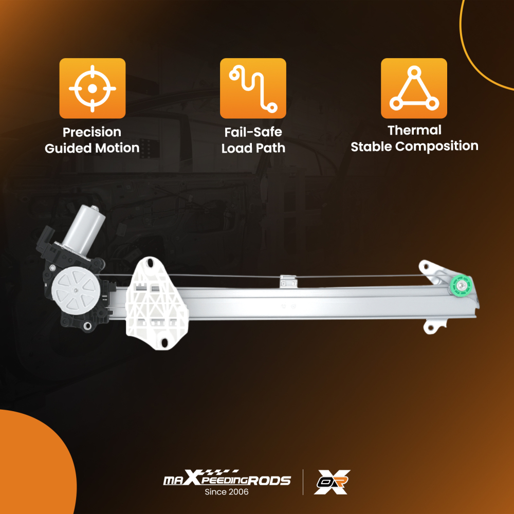 Front Left Window Regulator compatible for Honda Accord LX-S 2013-2017 HO1350165