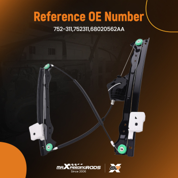 Front Right Window Regulator compatible for Chrysler Sebring 2007-2010 68020562AA 752-311