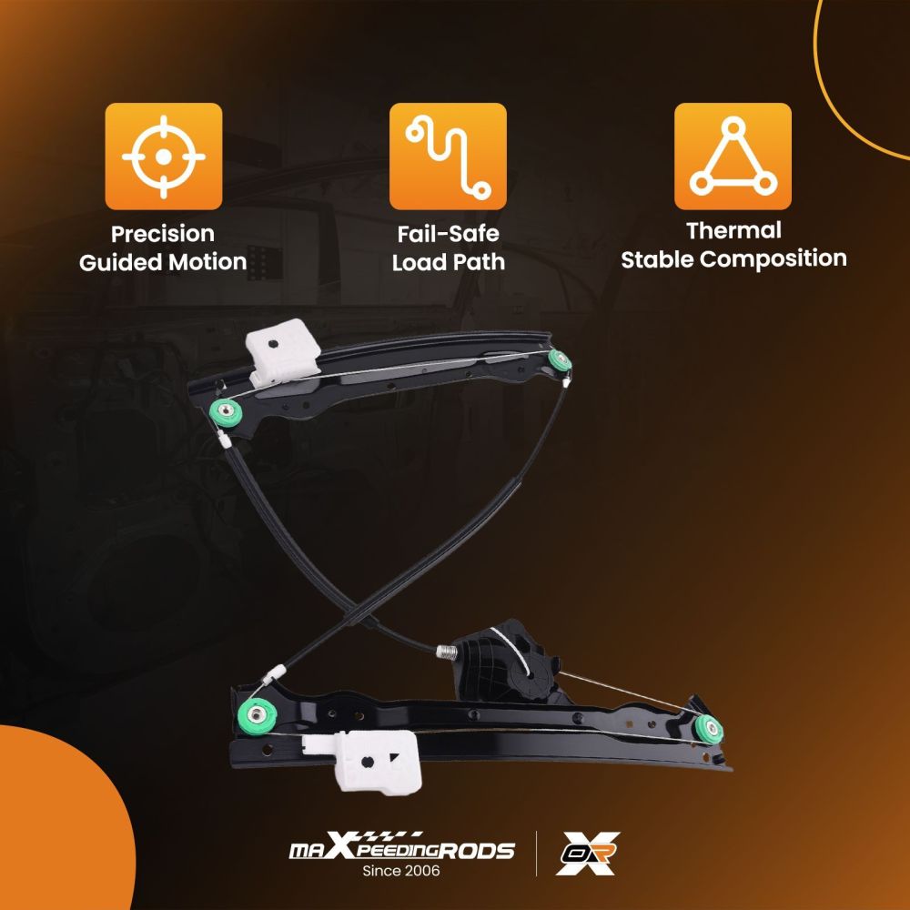 Front Right Window Regulator compatible for Chrysler Sebring 2007-2010 68020562AA 752-311