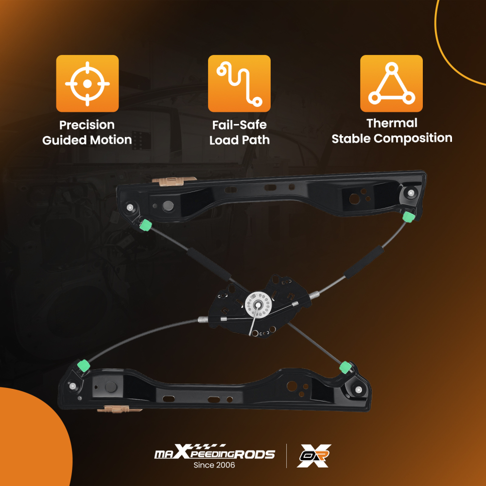 1X Window Regulator compatible for Volvo XC60 T5 AWD 2014-2017 Front LH Passenger Side