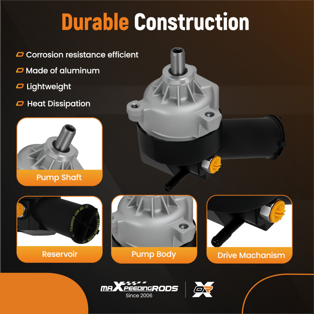 Power Steering Pump compatible for Ford F-150 Bronco F-350 F-250 1990-1996 E7TZ3A674BBRM