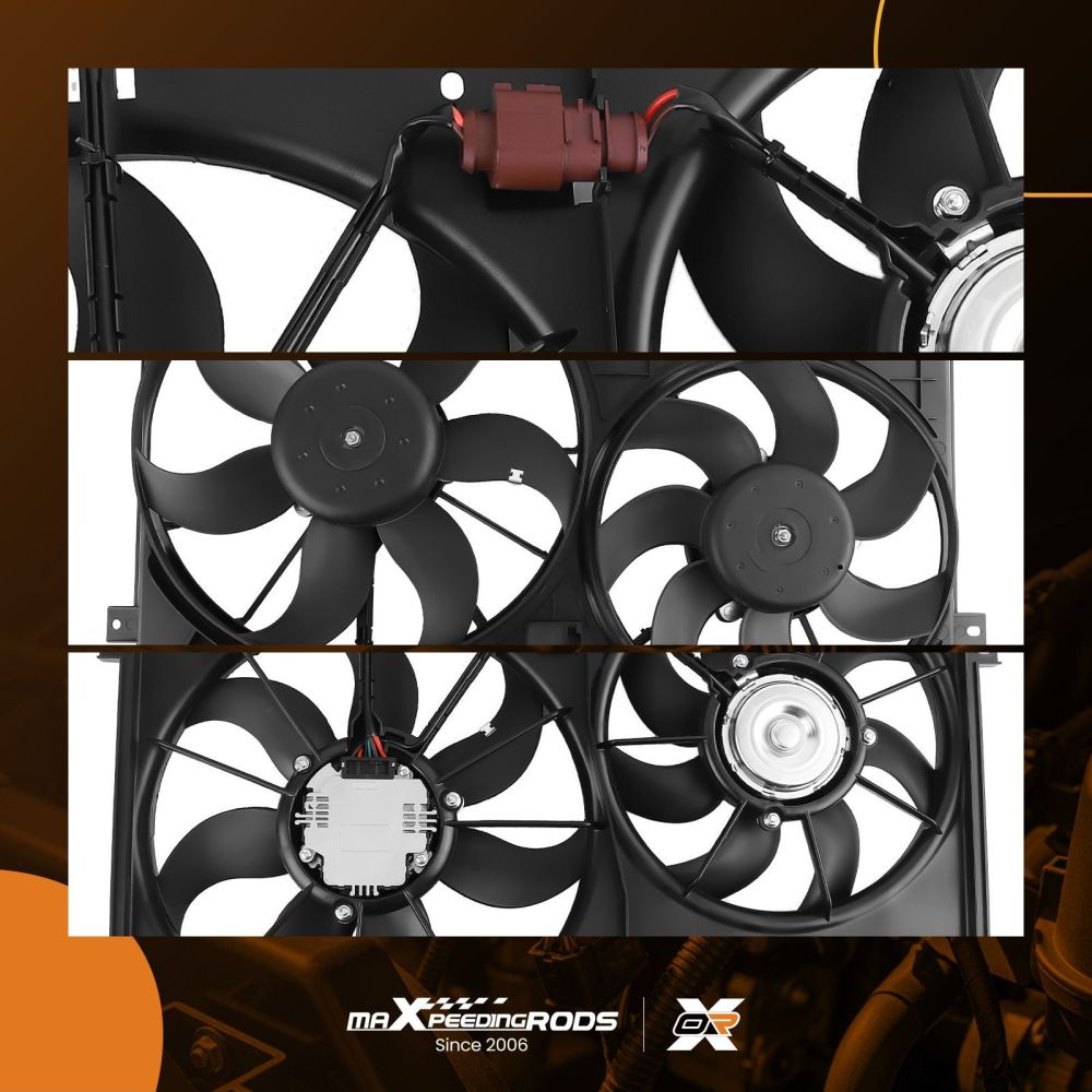 Cooling Fan compatible for Volkswagen Jetta/Compatible for Golf/Rabbit 1.9L/2.5L 1K0959455ET 1K0959455N