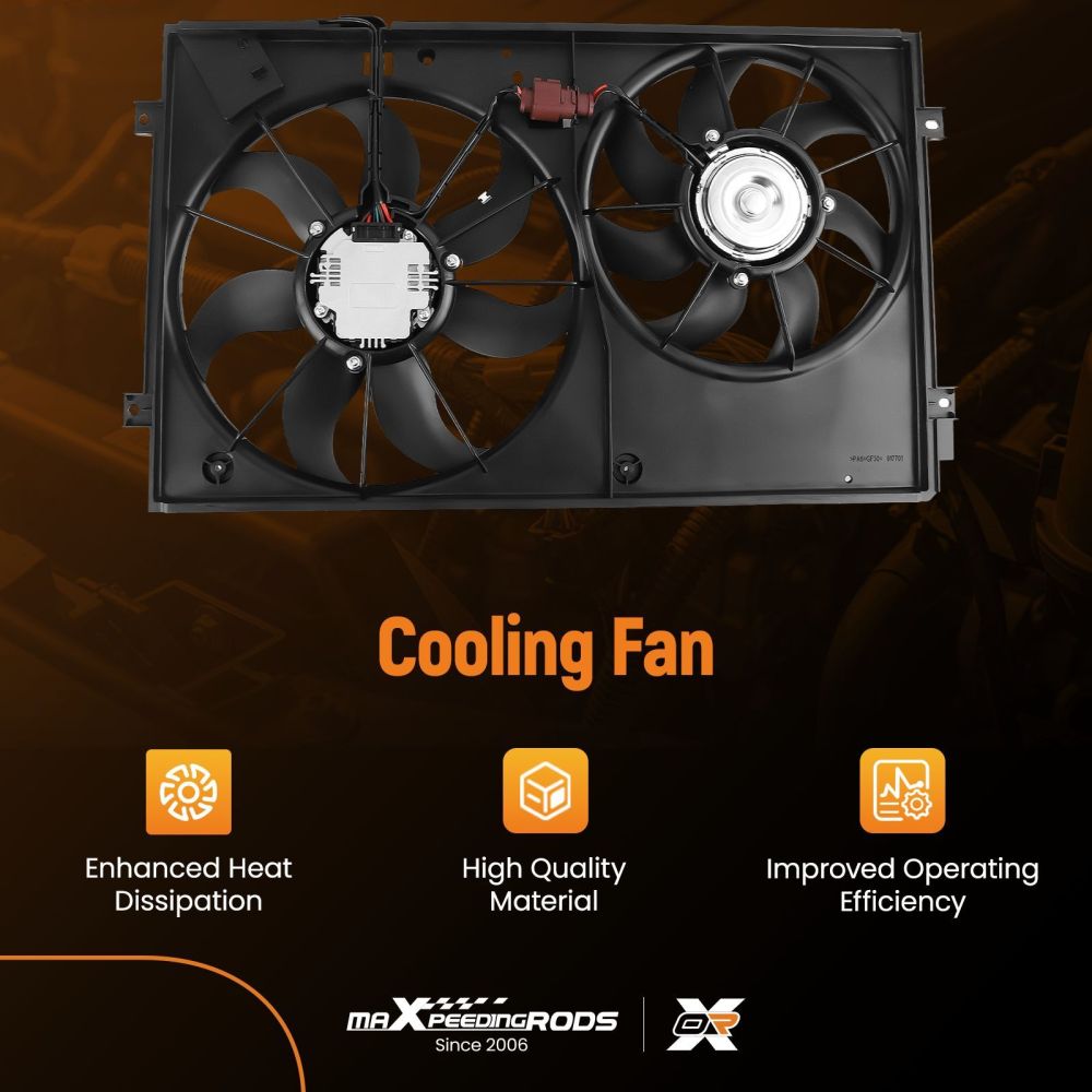 Cooling Fan compatible for Volkswagen Jetta/Compatible for Golf/Rabbit 1.9L/2.5L 1K0959455ET 1K0959455N