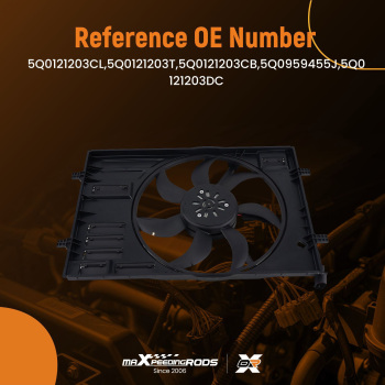 Electric Radiator Cooling Fan for Audi A3/S3 for VW Golf/GTI 15-2020 5Q0121203CL	