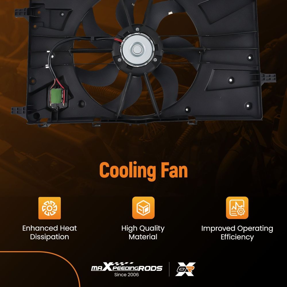 Engine Radiator Cooling Fan For 2012-2017 Buick Verano 2011-2016 Chevrolet Cruze