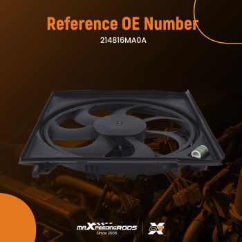 Cooling Fan compatible for Nissan Rogue Sport MR20DD Engine 2017 2018 2019 214816MA0A