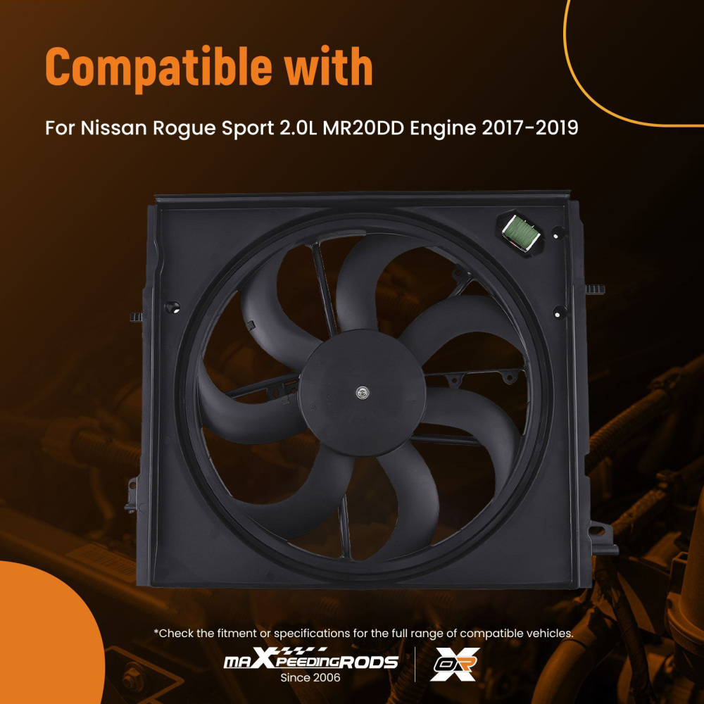 Cooling Fan compatible for Nissan Rogue Sport MR20DD Engine 2017 2018 2019 214816MA0A