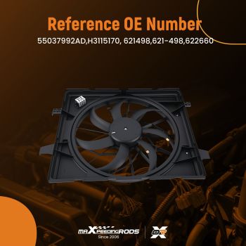 Radiator Cooling Fan compatible for Dodge Durango compatible for Jeep Grand Cherokee 621-498 AM67008A