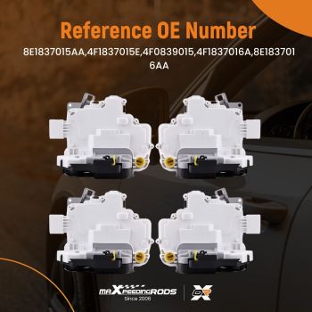 Door lock drive set for Audi A3 8P1 R8 42 8E1837016AA set of 4 4F1837015E