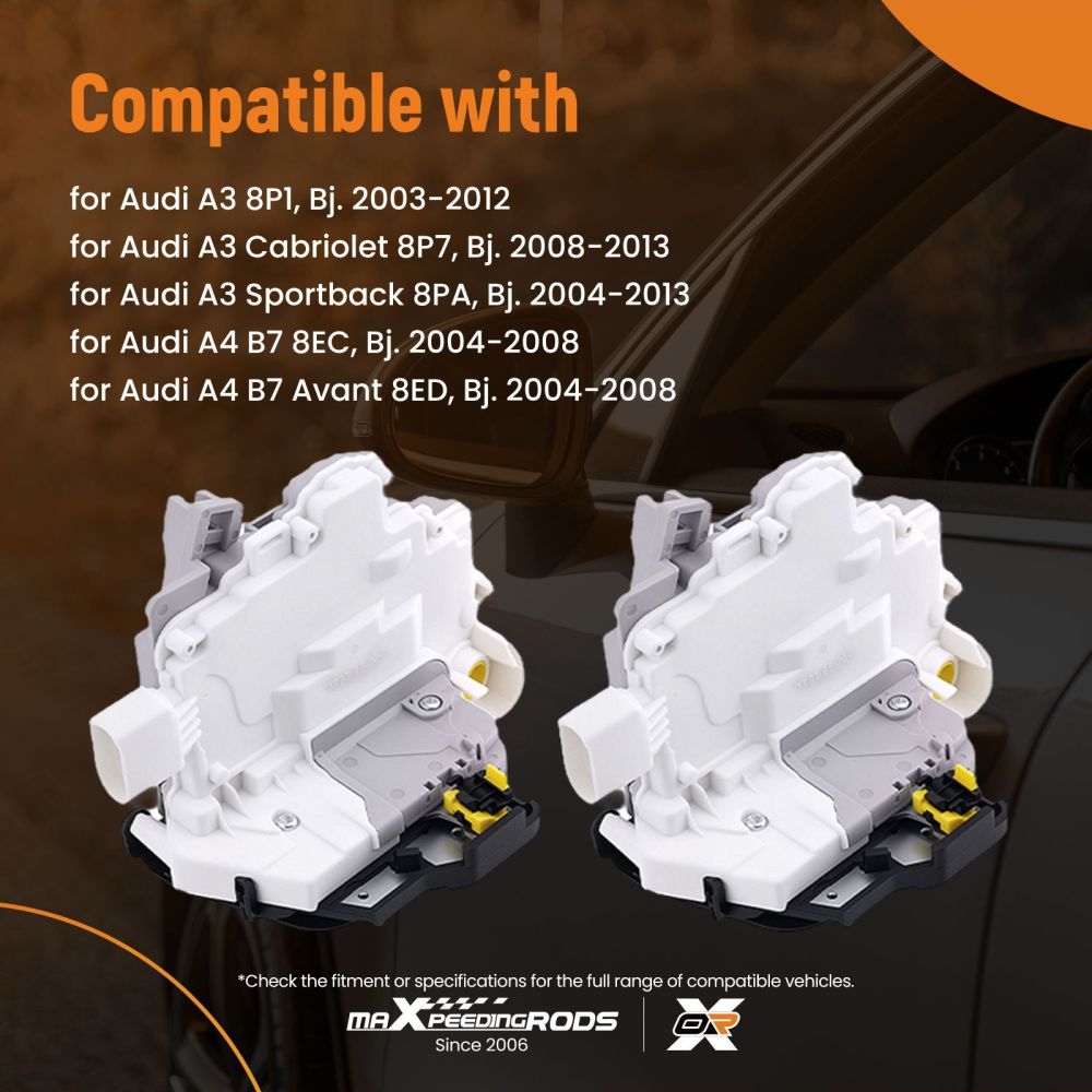 Door lock drive set for Audi A3 8P1 R8 42 8E1837016AA set of 4 4F1837015E