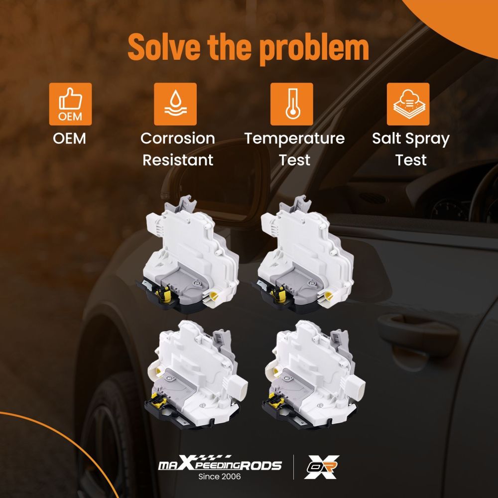 Door lock drive set for Audi A3 8P1 R8 42 8E1837016AA set of 4 4F1837015E