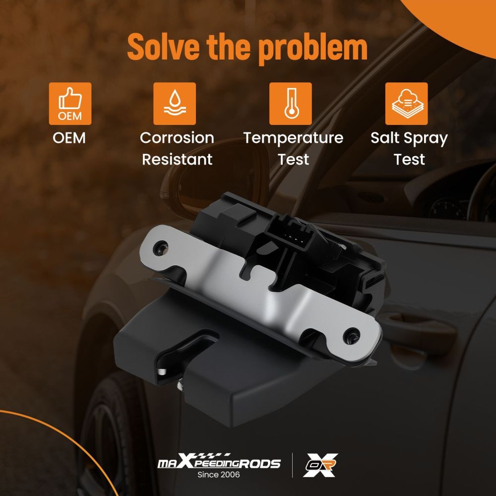 1x Boot Lock Assembly compatible for Ford Fiesta 2008-2021 1761865 Tailgate 4-Pin