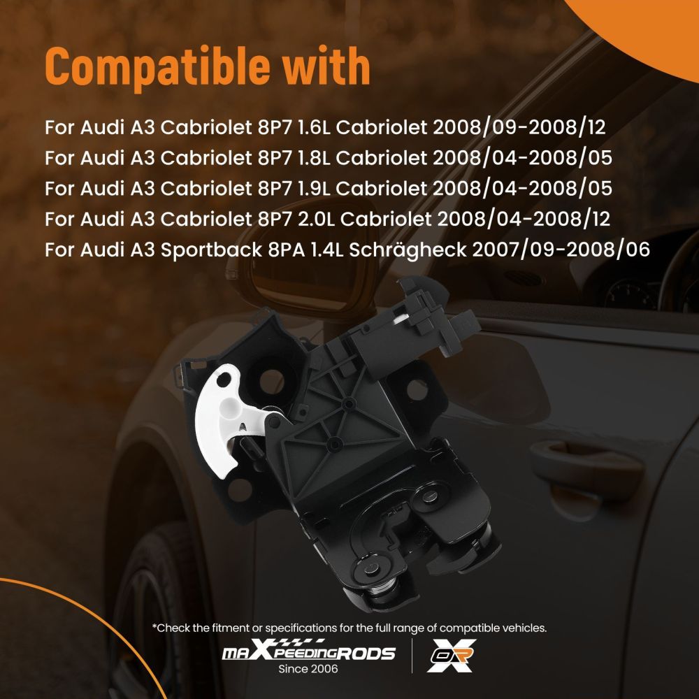 Rear trunk actuator for Audi A3 A4 A6 TT 8P4827505C 8P4827505A