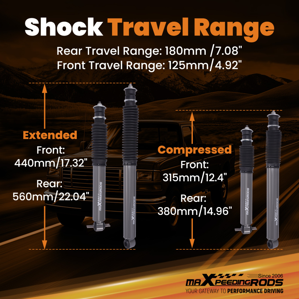 Adjustable Drop Height Kit compatible for Ford F-150 2WD 1997-2004 3 Front 6 Rear