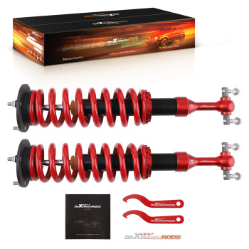 2 Adjustable Front Lift Struts compatible for Ford F-150 4WD 2014-2025 Monotube Suspension