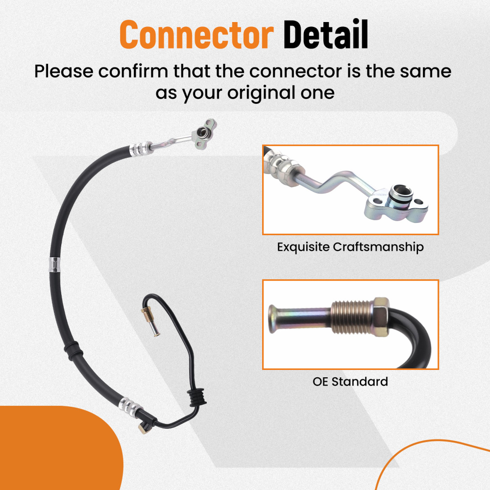 Power Steering Pressure Hose compatible for Honda Accord 2.3L 1998-2002 53713-S84-A04