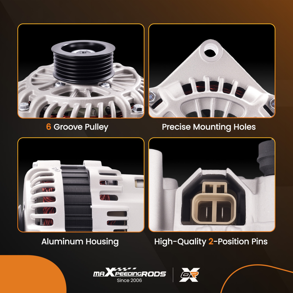 Alternatore 140A 12V compatibile per Mitsubishi Space Runner / Wagon 2.4 92058857 1999-2004