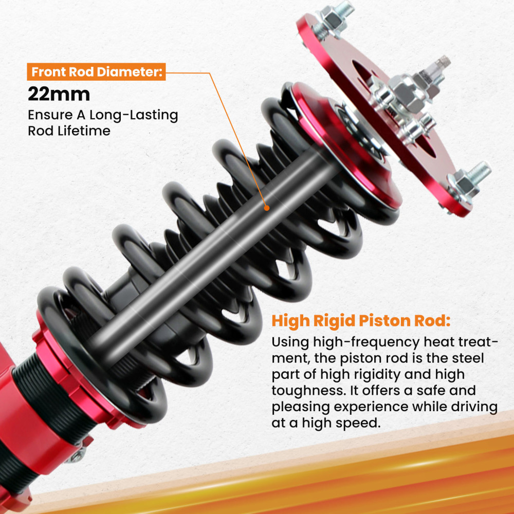 Ammortizzatori Suspension compatibile per Toyota Celica 1.8 16v2000-2006 Absorber Struts Lowering Kit