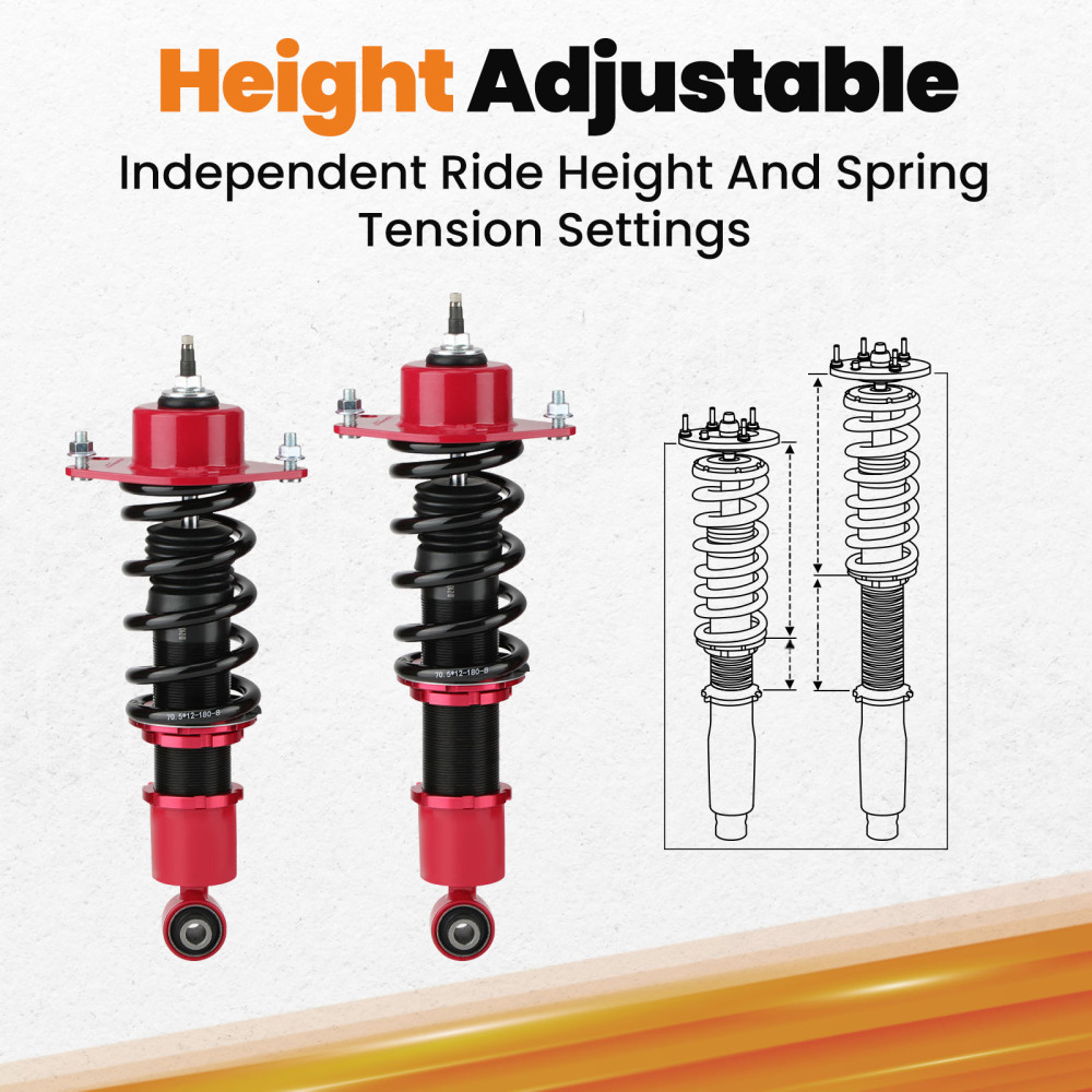 Ammortizzatori Suspension compatibile per Toyota Celica 1.8 16v2000-2006 Absorber Struts Lowering Kit