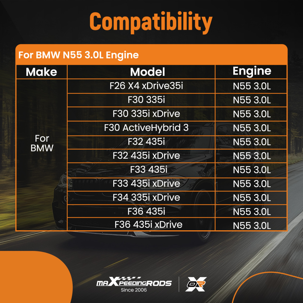 Set Albero Motore compatibile per BMW Serie 7 F02 740Li N55 3.0L ActiveHybrid 7580483