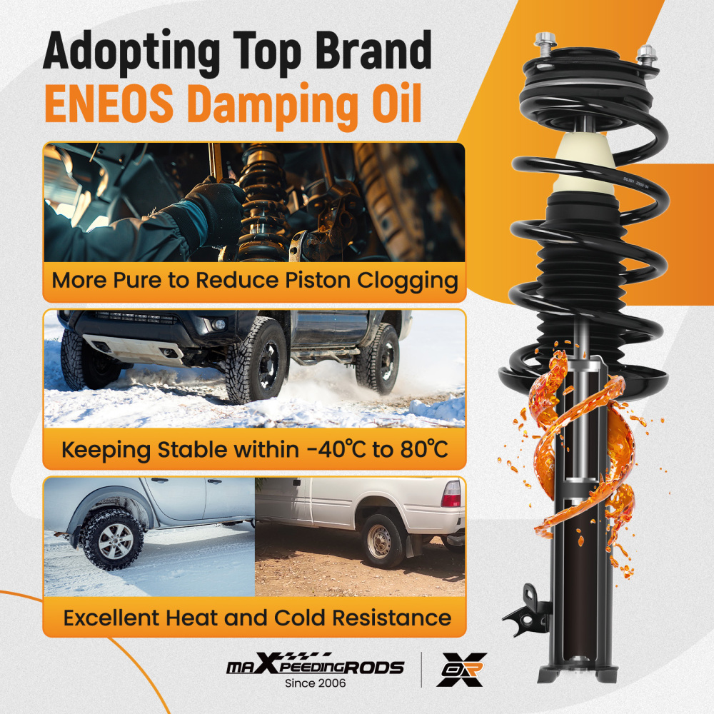 maXpeedingrods Front & Rear Struts Shocks for Honda Civic 2006-2011