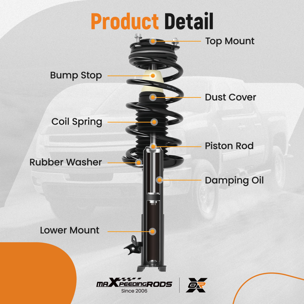 maXpeedingrods Front & Rear Struts Shocks for Honda Civic 2006-2011