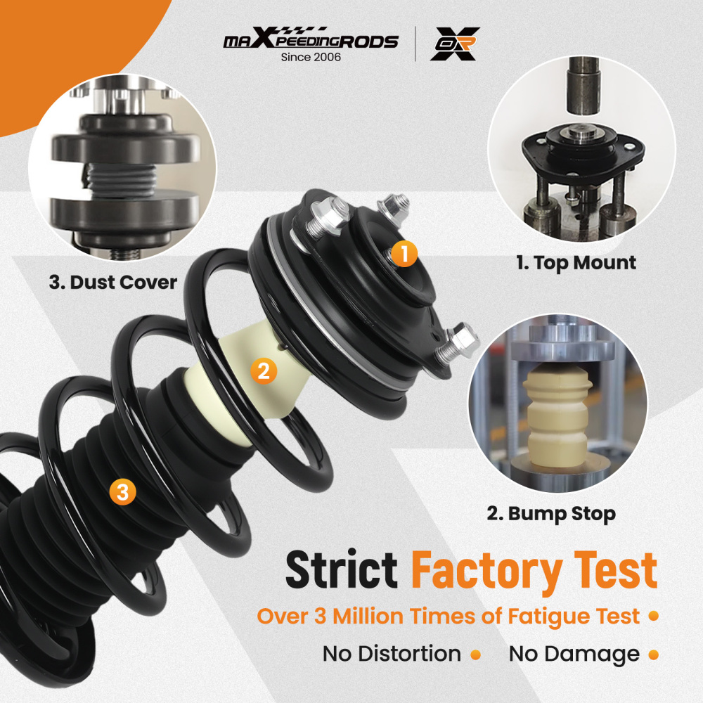 Front Rear Struts Shocks Assembly For 2006-2011 compatible for Honda Civic 1.8L 1.3L DX DX-G EX