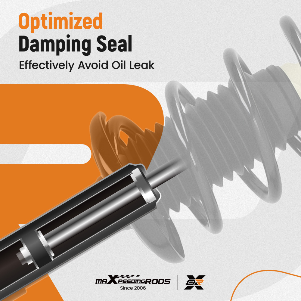 Front Rear Struts Shocks Assembly For 2006-2011 compatible for Honda Civic 1.8L 1.3L DX DX-G EX