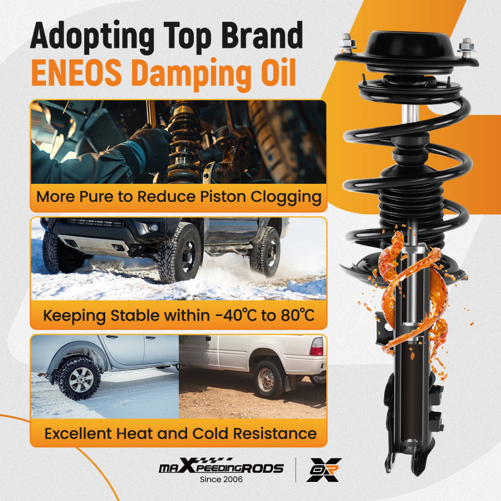 maXpeedingrods 4Pcs Front & Rear Struts for Hyundai Elantra 2011-2016