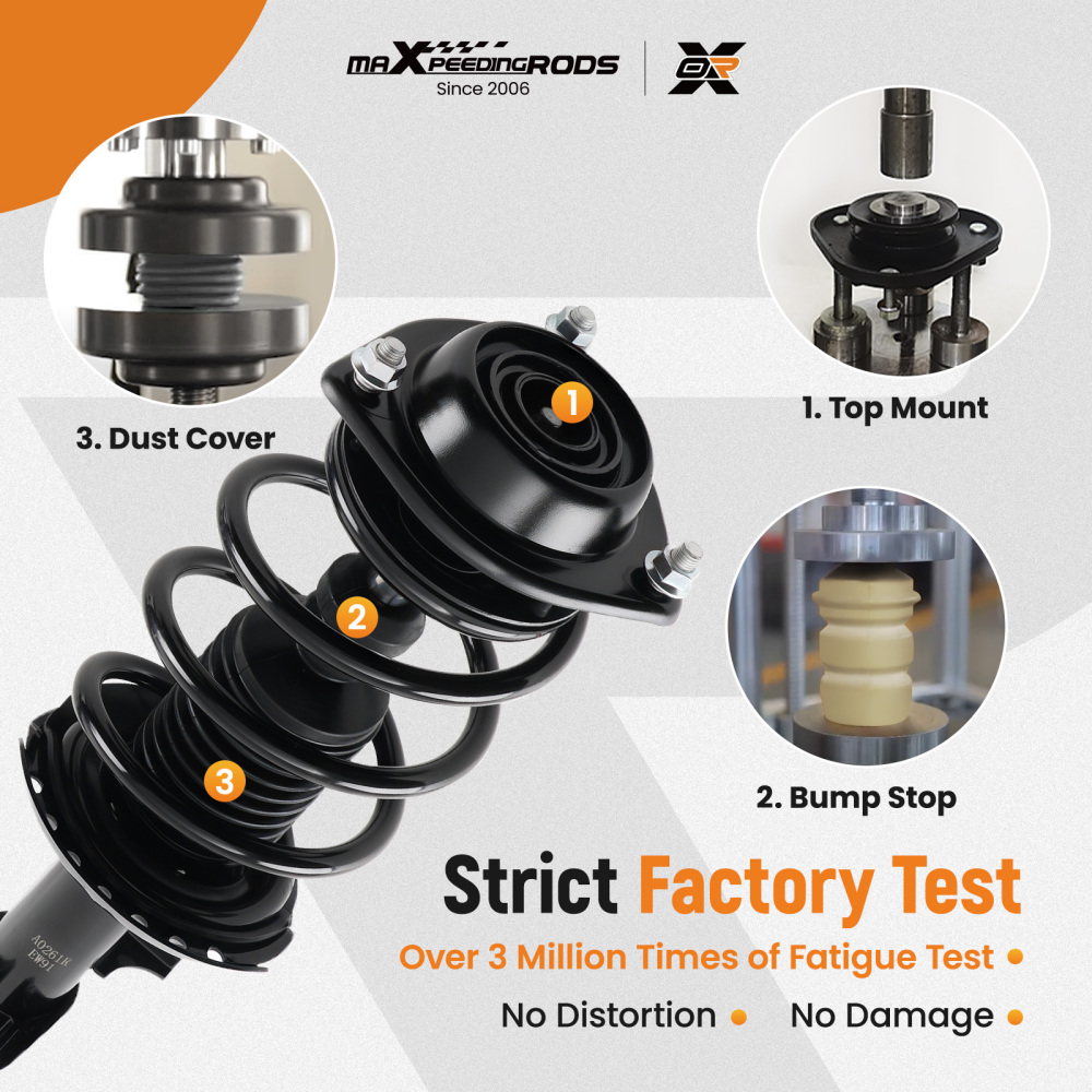 maXpeedingrods 4Pcs Front & Rear Struts for Hyundai Elantra 2011-2016