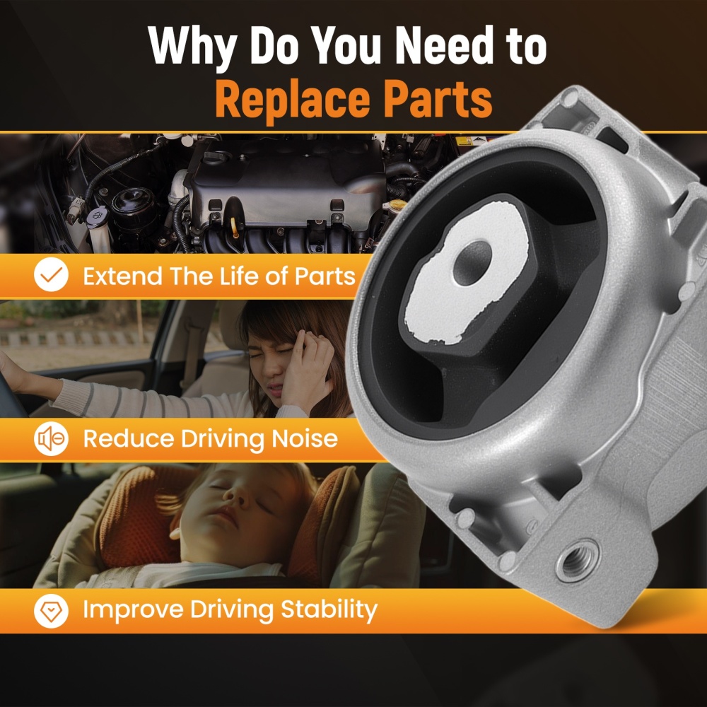 Supporto Motore Anteriore + Posteriore compatibile per Mercedes Classe A W169 Classe B W245