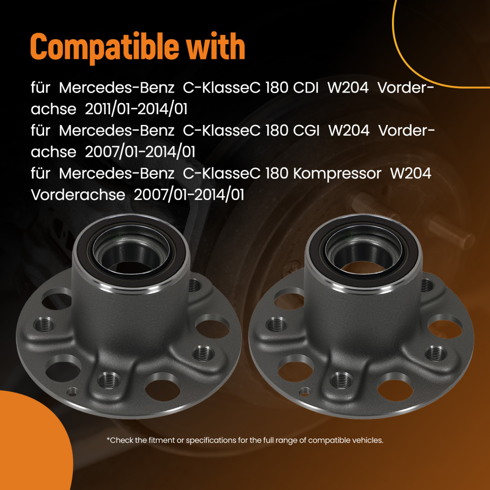 Cuscinetto Ruota Anteriore compatibile per Mercedes A207 E200 E220 CDI 2010-2016 2043300625