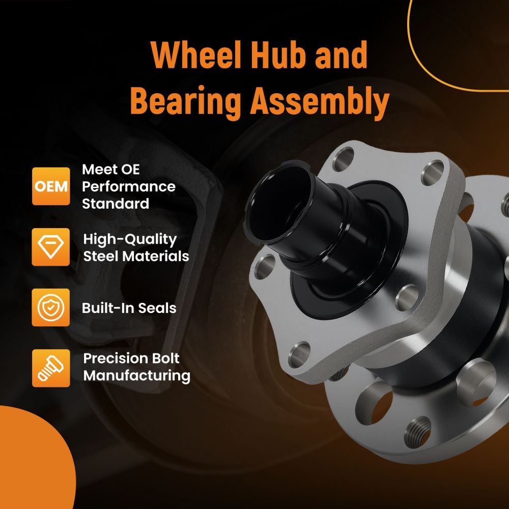 Cuscinetto Mozzo Ruota Posteriore compatibile per Audi A6 4B compatibile per VW Passat 3B 1997-2005 VKBA3489