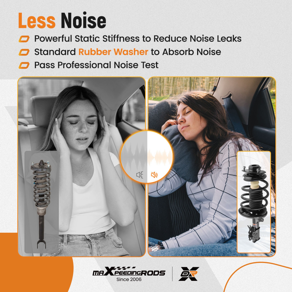 2x Ammortizzatori Anteriore compatibile per VW Tiguan 2009-2017 5N molle