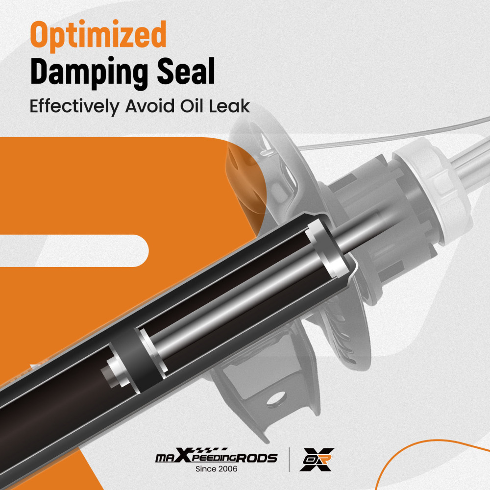 2 ammortizzatori + cuscinetto a cupola anteriore compatibile per VW Golf 5 6 PLUS V