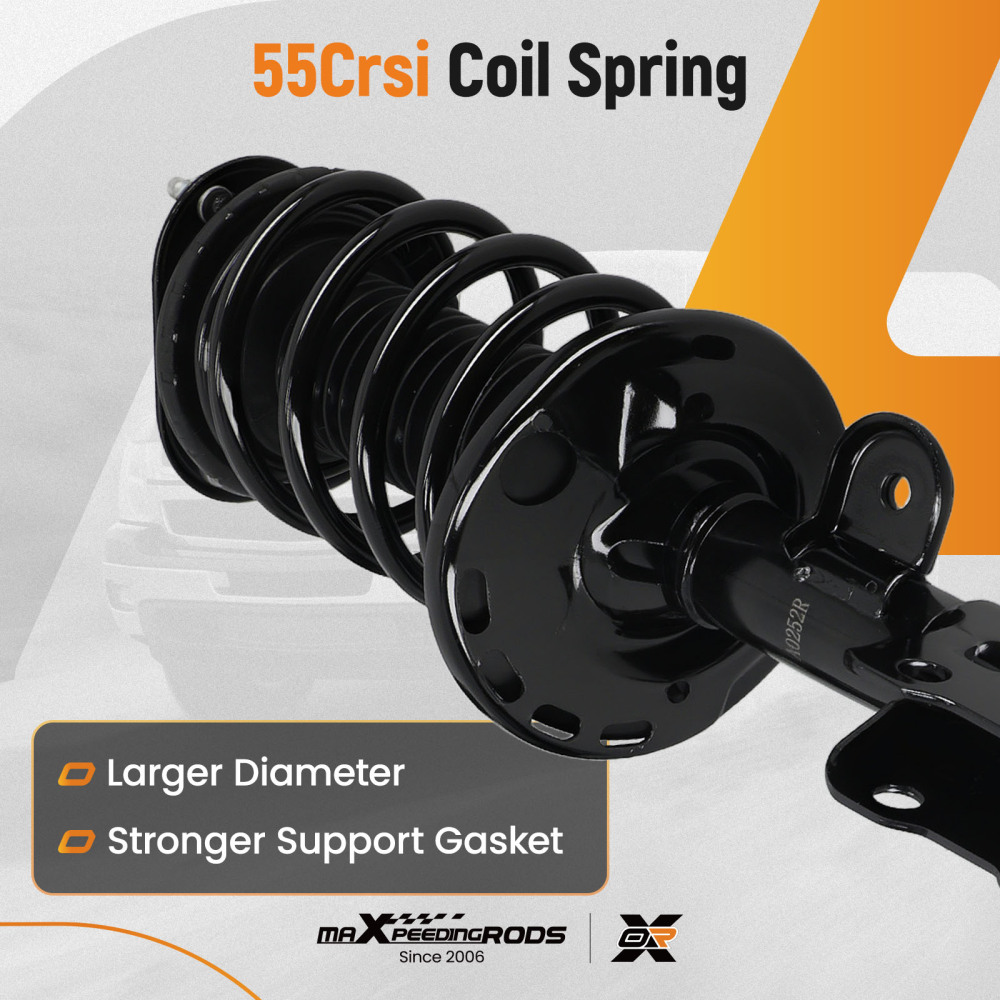 Front Struts with Coil Spring Assembly compatible for Toyota Prius 2010-2015 172689 172688