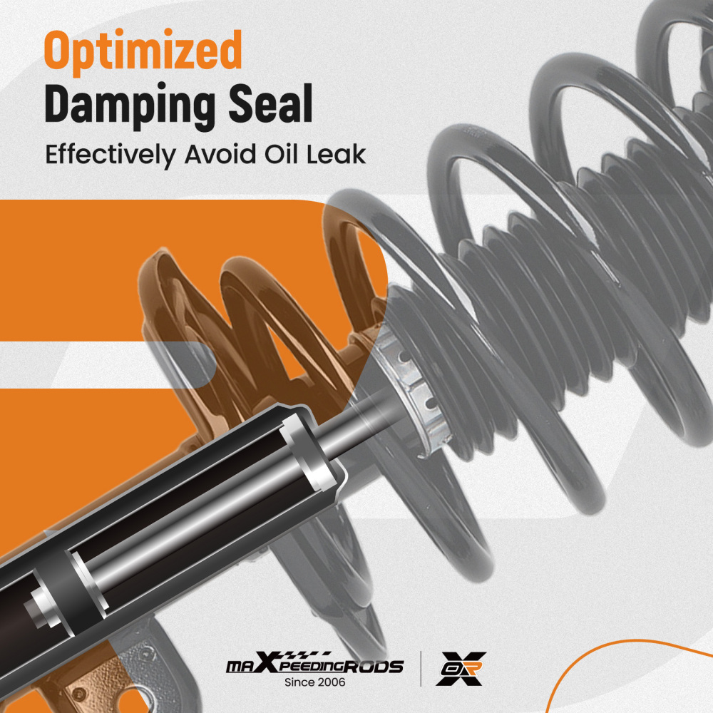 Front Struts with Coil Spring Assembly compatible for Toyota Prius 2010-2015 172689 172688